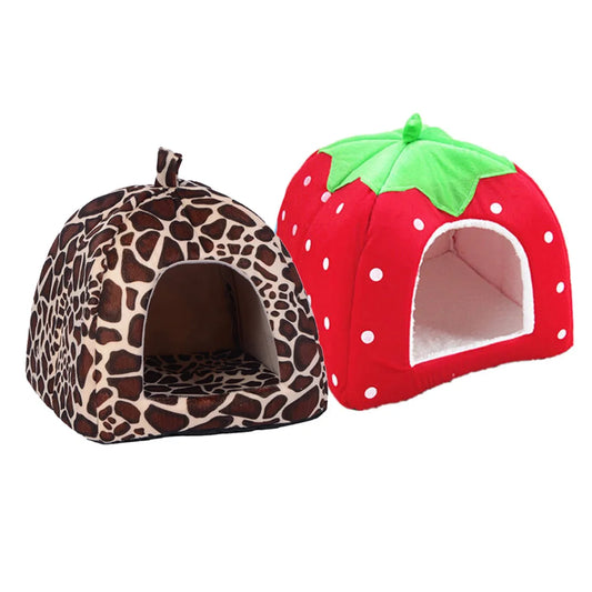 Cheetah and Strawberry Foldable Bed